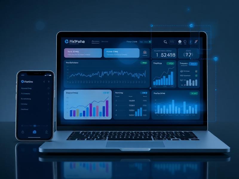 Digital banking dashboard